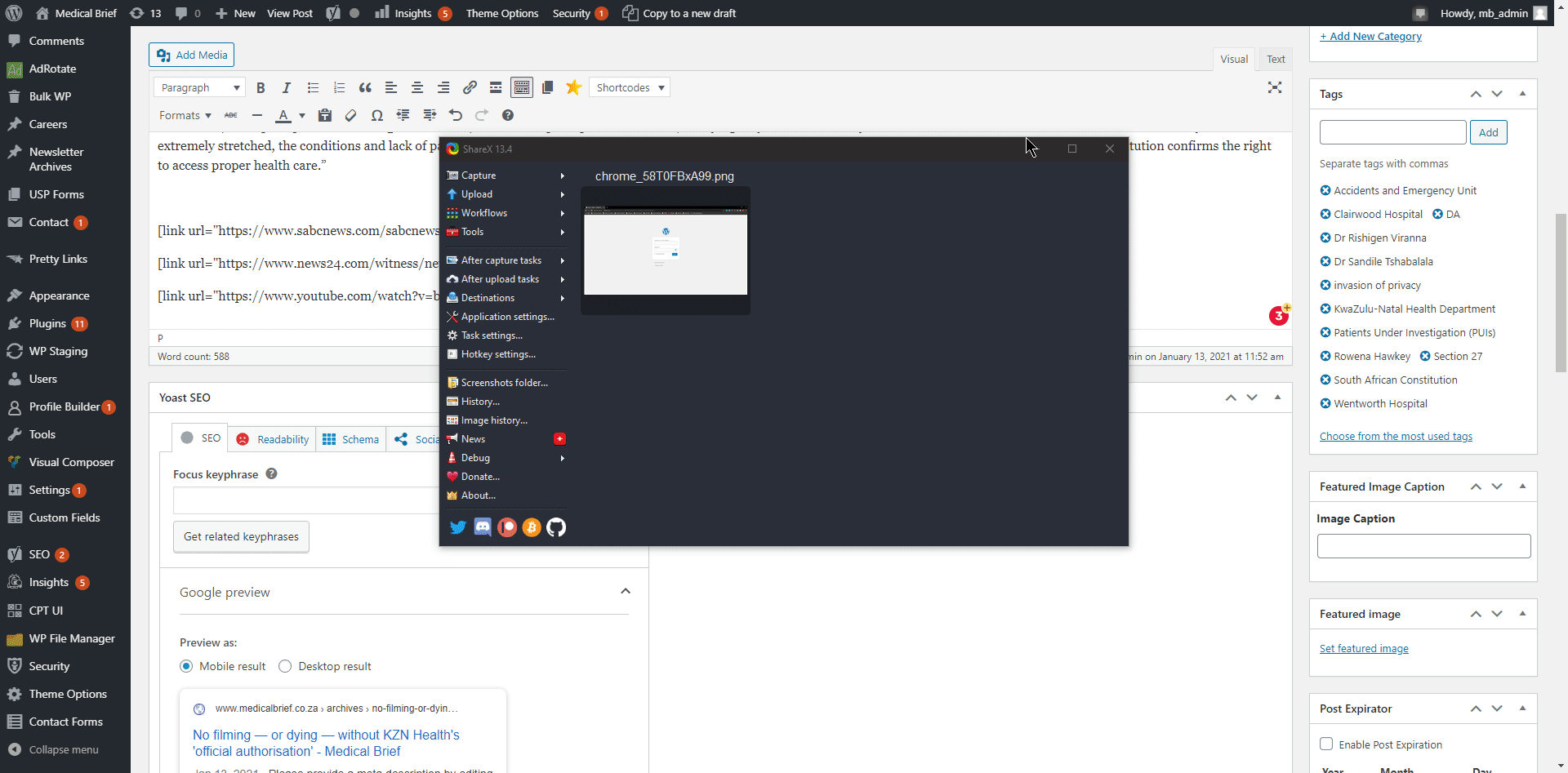 Medical Brief Post – How to embed a video from a link
