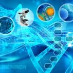 medicine and cells in an abstract scientific background