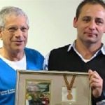 Daniel de Wet with Professor Kenneth Boffard