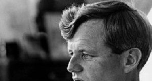 Assessing the actions taken to save Robert Kennedy after 1968 shooting USA. New York City. 1966. Portrait of Robert KENNEDY in his apartment.