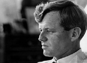 USA. New York City. 1966. Portrait of Robert KENNEDY in his apartment.