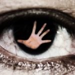 hand of woman In the twinkling of an eye, human trafficking concept
