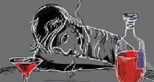 UK ‘addiction crisis’ as councils cut funding and alcohol deaths soar Illustration of a drunk man sleeping at the table