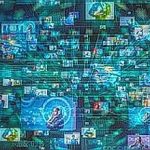 Social media concept. Technological abstract background.