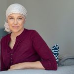 Mature woman suffering from cancer