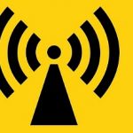 Beware Non-Ionizing Radiation Symbol, Vector Illustration, Isolate On White Background Label. EPS10