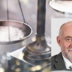 Law scales justics scale weighing old lawyer litigation