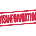 Disinformation red ink stamp